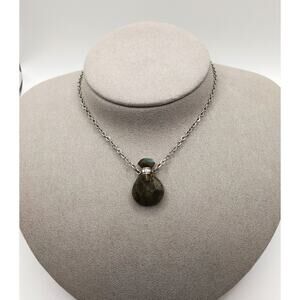 New Lovely Labradorite Perfume Oil Bottle Necklace